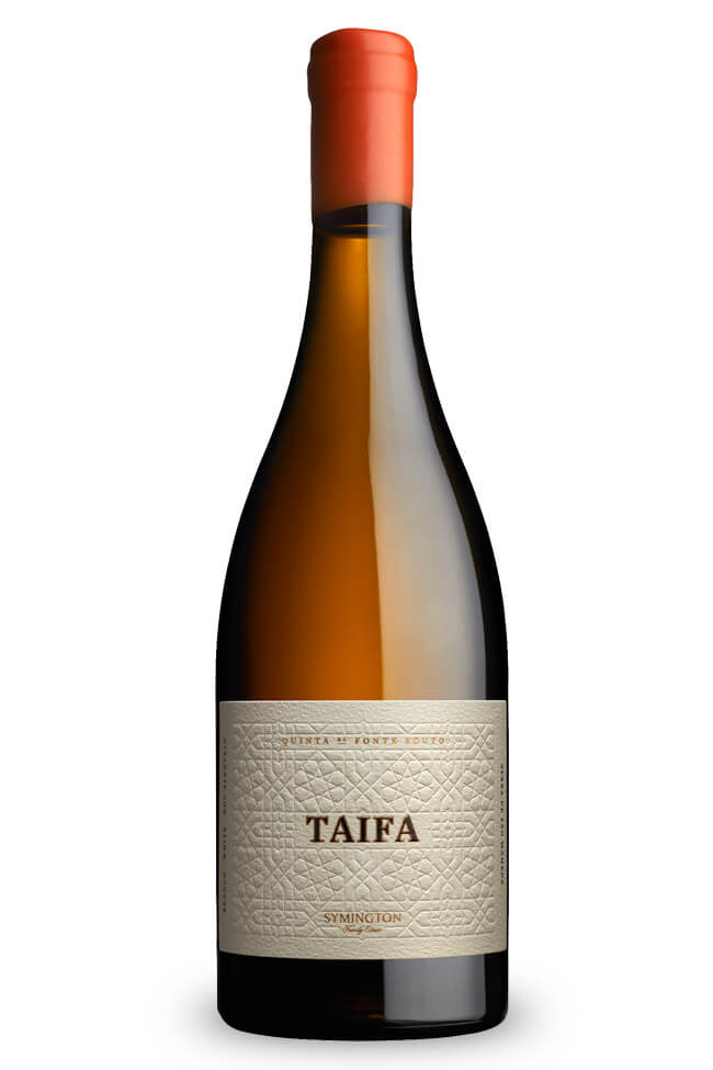 Weinflasche Taifa von Quinta da Fonte Souto, ein hochwertiger portugiesischer Weißwein aus dem Alentejo von Symington Family Estates.